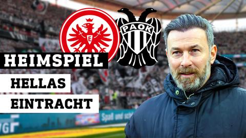 Eintracht Kultspieler Ioannis Amanatidis vor der Nordwestkurve